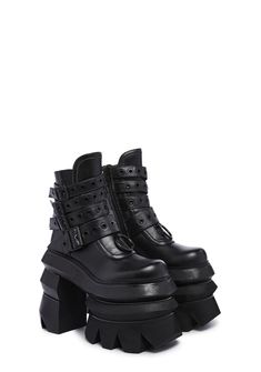 Gothic Shoes Aesthetic, Black Boots Ankle, Casual Shoes Women Sneakers, Boots With Buckles, Chunky Ankle Boots, Black Platform Boots, Gothic Outfits