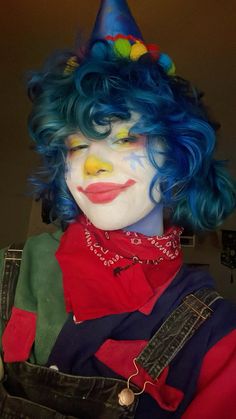 Clown Hair, Drag Make-up, Clown Clothes, Cute Clown, Clowning Around