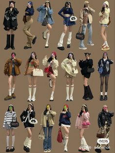 Mui Mui Outfits, Ive Inspired Outfits Kpop, Spring Clothing Styles, Ive Concert, Vintage Japanese Fashion, France Fits, Peony Aesthetic, Pakaian Hipster, Acubi Fashion