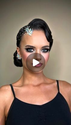 Competition Dance Hair, Ballroom Dance Hairstyles, Hairstyles For Dance Competition, Dance Hairstyles Competition, Ballroom Competition Makeup, Ballroom Competition Hair, Ballroom Hairstyles