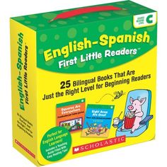 the english - spanish first little readers box contains 25 bilingual books that are just the right level for beginning readers