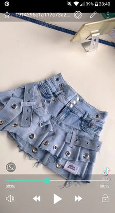 Denim Diy Clothes Ideas, Custom Jean Skirt, Fashion Portfolio Layout, Diy Clothes Design, Diy Fashion Clothing, African Inspired Fashion, Jeans Diy, Thrift Fashion, Fashion Inspiration Design