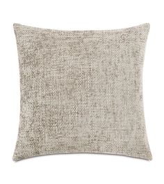 the linen pillow is made from natural materials and has a textured pattern on it