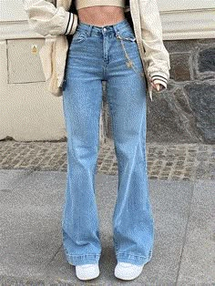 Mid Waist Washed Boyfriend Jeans AnotherChill Baggy Jeans For Women, Jeans Online Store, Streetwear Jeans, Boyfriend Fit Jeans, Streetwear Mode, Moda Jeans, Boyfriend Jean, High Waist Fashion, Jeans Material