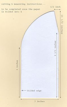 an image of a piece of paper with measurements