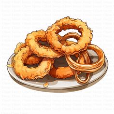 some fried food is sitting on a plate