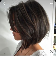 Short Slanted Bob Haircut, Vertical Bob Haircut, Short Length Bob With Layers, Inverted Lob With Curtain Bangs, Brunette Medium Bob, Bob Haircut Asian Hair, Aline Bob With Layers, Long Bob Hairstyles With Layers And Curtain Bangs, Graduated Bob With Bangs