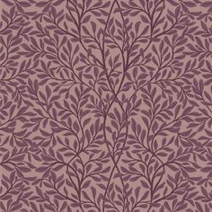 an abstract pattern with leaves in shades of purple