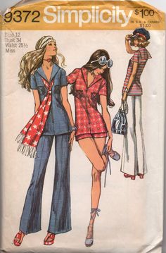 an image of two women on the cover of a sewing pattern