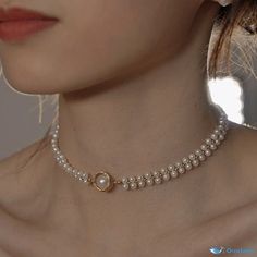 OrcaJump - Premium Double Layer Pearl Choker with 14k Gold Plating - Available in 3 Sizes Pearl Choker, Double Layer, Gold Plate, Plating, Wedding Inspiration, Gold