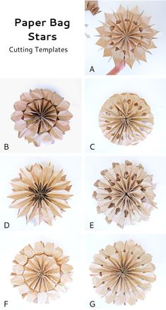 the steps to make paper stars