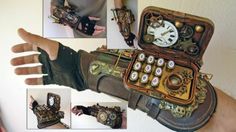 https://www.facebook.com/pages/ARTE-Maestre/186806941462121 Steampunk Time Machine, Mode Steampunk, Steampunk Aesthetic, Diesel Punk, Style Steampunk, Steampunk Cosplay, Steampunk Diy, Steampunk Accessories