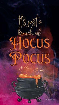 a book cover with an image of a caulder and the words, he must be found of hoccus pocus