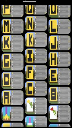 the alphabet and numbers are displayed in this game