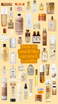 #vanilla #caramel #vanillagirl #beauty #smellgood #scent Vanilla Scented Products Aesthetic, Vanilla Scent Routine, How To Smell Like Vanilla And Caramel, Vanilla Scent Layering, Caramel And Vanilla Perfume, Sent Combos Vanilla, Salted Caramel Perfume