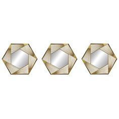 \u003cp\u003eIlluminate your walls with our PREMIUS 3 Piece Plastic Mesh Hexagon Wall Decor Mirror Set, gleaming in radiant gold. Crafted from durable plastic, these mirrors add a pop of glamour to any room. Each mirror boasts a generous diameter of 10 inches, making a bold statement wherever they\u0027re placed. Whether hung in a straight line for a sleek look or staggered for added visual interest, these mesh hexagon mirrors are sure to dazzle. Elevate your decor and let your walls shine with Hexagon Wall Decor, Wall Decor Mirror, Hexagon Mirror, Hexagon Wall, Decor Mirror, Plastic Mesh, Mirror Shop, Straight Line, Mirror Set