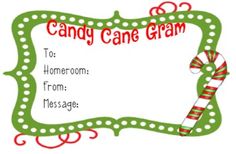 a candy cane frame with the words candy cane gramm on it's side