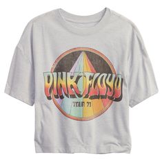 Pink Floyd Toddler Girl's Tour 1973 Graphic Tee/T-Shirt (Grey, Medium, M, 8 YRS) Soft Knit Crewneck Easy Dropped Shoulders, Short-Sleeves Cropped, Boxy Fit Hits above the Hip CARE: Machine Wash Pink Floyd Shirt, Cropped Graphic Tees, Recycled T Shirts, Knit Crewneck, Save Water, Baby & Toddler Clothing, Pink Floyd, Soft Knits