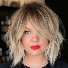 50 Must-Try Medium Layered Haircuts for a Modern Look Textured Bob Haircut With Curtain Bangs, Women’s Shoulder Length Hair, Side Part Shag Haircut Medium, Shoulder Length Mullet Shag, Medium Length Shag Haircuts Modern, Haircuts For Thinner Hair, Medium Length Shag Hairstyles, Shoulder Length Layers, Choppy Shag Hairstyles Medium