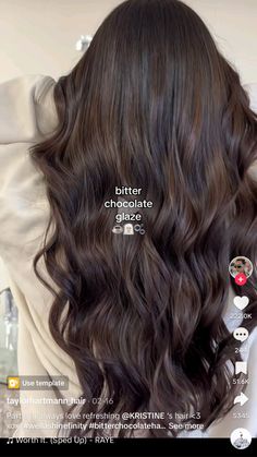 Espresso Brown Highlights On Black Hair, Rich Brown Highlights On Black Hair, Dimension On Dark Brown Hair, All Over Color For Dark Hair, Natural Balayage On Black Hair, Dark Brunette Hair Straight, Elena Gilbert Hair Color, Espresso Balayage Dark Brown