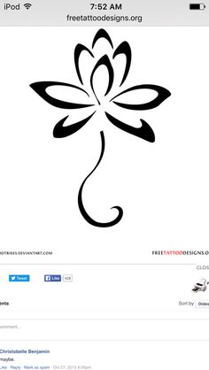 an image of a flower tattoo on the app store's iphone screen, with other icons