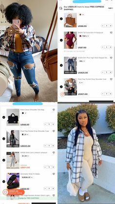 Fall Outfits Aesthetic Shein, Fall Outfit Ideas Shein, Cute Fall Outfits Black Women Shein, Shein Winter Outfits Ideas, Southern Dinner Ideas Soul Food, Shein Fall Looks, Lovelywholesale Outfits, Shein Fall Outfit Ideas Black Women