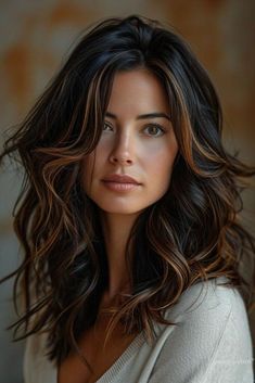 Brown Hair Balayage Ideas, Hair Balayage Ideas, Balayage Ideas, Rambut Brunette, Brunette Hair With Highlights, Hair 2024, Brown Hair Balayage, Hair Balayage, Feel Pretty