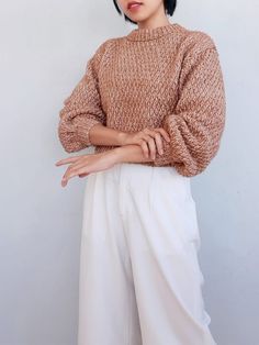 Cropped Crochet Sweater Pattern, Crochet Oversize Sweater, Easy Sweater Crochet, Oversize Sweater Knitting Pattern, Crochet Sweater Pattern Easy, Cropped Crochet Sweater, Oversize Sweater Pattern, Chunky Knit Sweater Pattern, Crochet Sweater Free