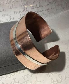 JOE TAFOYA San Ildefonso Handmade Copper Sterling 1” Cuff Bracelet 5.75” 45.8g | eBay Copper Jewelry Handmade Cuff Bracelets, Copper And Brass Jewelry, Silver And Copper Jewelry, Handmade Metal Jewelry, Copper Jewelry Diy, Handmade Copper Bracelet, Handmade Copper Jewelry, Jewelry Making Rings, Copper Work