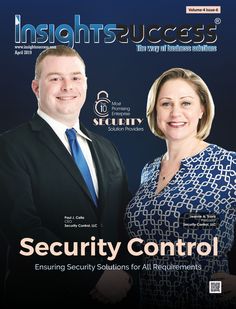 two people standing next to each other on the cover of insight success security control