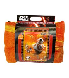 an orange towel with a star wars character on it