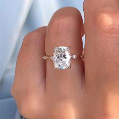 Extended Cushion Engagement Ring, Elongated Cushion Engagement Ring, Asscher Cut Ring, Cushion Diamond Ring, Elongated Cushion Cut, Cushion Engagement Ring, Cushion Cut Engagement, Elongated Cushion, Cushion Cut Moissanite