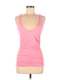 Laundry by Shelli Segal Sleeveless Top Size: Medium Pink Tops - used. 92% FIBER, 8% SPANDEX, Halter, | Laundry by Shelli Segal Sleeveless Top Pink Halter Tops - Used - Size Medium Stretch Ruched Tank Top, Pink Sleeveless Tank Top With Built-in Bra, Sleeveless Camisole For Yoga In Spring, Stretch Ruched Camisole Tank Top, Pink Sleeveless Tank Top For Yoga, Pink Sleeveless Yoga Top, Pink Sleeveless Top For Yoga, Sleeveless Pink Top For Yoga, Fitted Sleeveless Tank Top For Yoga