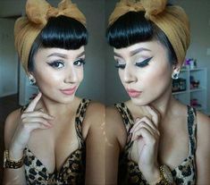 Pin Up Hairstyles, Cabelo Pin Up, Retro Updo, 50s Hairstyles, Pin Up Looks, Rockabilly Hair, Pin Curls, Pin Up Hair, Retro Hairstyles