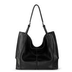 The Sak Los Feliz Large Tote - |Leather - Black Pebble| Large Leather Tote Bag, Slouchy Style, Oversized Tote Bag, Black Leather Tote Bag, Oversized Tote, Large Leather Tote, Black Pebbles, The Sak, Curated Gifts