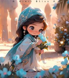 Girl Picking Flowers, Cherry Blossom Girl, Diamond Canvas, Picking Flowers, Wall Decor Crafts, Mosaic Pictures, Canvas Projects, Diy Diamond Painting