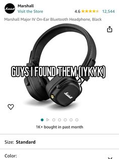 headphones with the words guys i found them in nykyk on it, and they