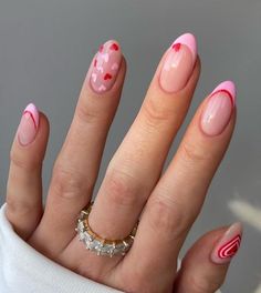 Those cute nails are really easy to do. Ideal for doing your nails at home and saving money. Tags: nails, valentine day's nails, valentijn, nagellak, nagels, nailart, frenchies, red, soft pink, hearts, hart, rood, babyroze, nude, valentijndagsnagels, nagels voor valentijn, inspiration, fashion, winter, winternails, nagellak, fotografie, selfie, aesthetic lifestyle, valentijnsdag, Valentine's day, Valentine, winter, winternagels, january nails, januari, nails 2024, la mode des ongles, rood, donker rood Valentine Nail Ideas, Nails With Hearts, Nail Simple, Nail Pink, Nails Valentine, Nail Short, Vday Nails, Valentine Nail, Nail Acrylic