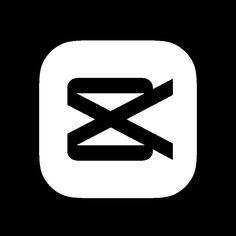 a black and white icon with the letter x in it's center, on a dark background