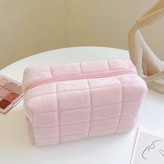 Material: FlanneletteSize: 7.08" x 3.94" x 3.94"Item Color: 3 Colors AvailablePackage: 1 x Bag Makeup Bag Pink, Flower Scrunchie, Thick Wool Socks, Fresh Makeup, Knitting Tote Bag, Knitting Tote, Casual Tote Bag, Soft Leather Bag, Crochet Shoulder Bag