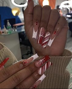 Nail Decoration Ideas, Christmas Nail Designs Acrylic, Fall Nail Art Ideas, New Years Eve Nails, Long Acrylic Nail Designs, Diy Acrylic Nails, Cute Acrylic Nail Designs