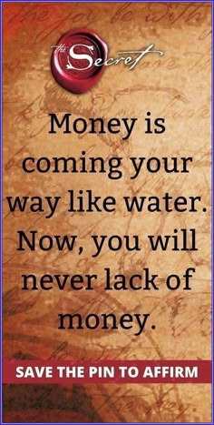 Money Is Coming, Affirmations For Happiness, Luck Quotes, Wealth Affirmations, Good Luck Quotes, Inspirational Quotes God, Inspirational Prayers, Think Positive