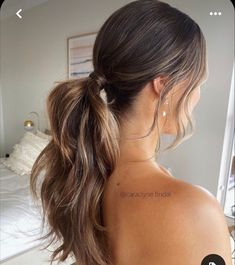 Bridesmaid Ponytail, Wedding Ponytail Hairstyles, Prom Hair Up, Bridesmaid Hair Ponytail, Wedding Ponytail, Bridemaids Hairstyles, Tail Hairstyle, Simple Prom Hair