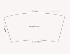 the top half of an envelope with measurements for each side and bottom corner, including 3 inches