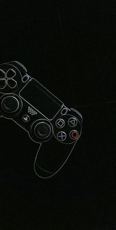 an image of a video game controller in the dark