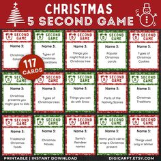 printable christmas games for kids to play with the numbers 1 - 10 and then