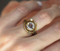 Luxury Celestial Cabochon Ring, Unique Luxury Rings With Artistic Design, Luxury Celestial Gemstone Ring, Luxury Gold Mystical Rings, Luxury Celestial Rings For Women, Luxury Unique Rings With Artistic Design, Unique Rings Non Traditional, Luxury Moon Phase Engagement Ring, Unique Engagement Rings Modern Saphrire