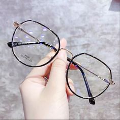 Fake Glasses Aesthetic, Cute Glasses Frames For Round Faces, Korean Glasses Frames, Cute Glasses For Women, Frames For Round Faces, Kawaii Glasses, Korean Glasses