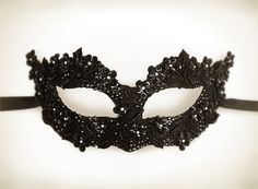 Sequined Black Masquerade Mask With Rhinestones And by SOFFITTA Masquerade Quince, Masquarade Mask, Diy Masquerade Mask, Masquerade Mask Diy, Mascarade Party, Masquerade Mask Black, Masquerade Mask Women, Black Masquerade, Masquerade Ball Masks