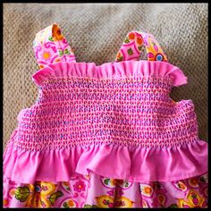 Craftastical!: Smocking: The Whole Story Picture Tutorial, Sewing Appliques, Applique Dress, Recycle Clothes